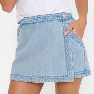 Show me your mumu Wyatt Wrap Mini Skort small NWOT